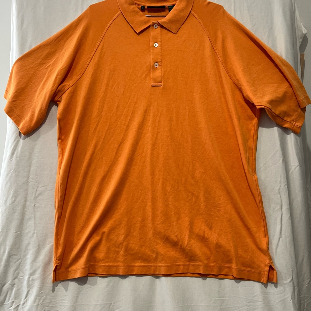 Bobby Jones Peruvian Cotton Orange Polo Golf Shirt XL